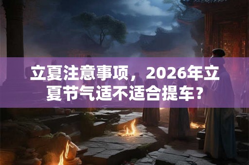 立夏注意事项，2026年立夏节气适不适合提车？