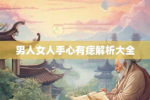 男人女人手心有痣解析大全