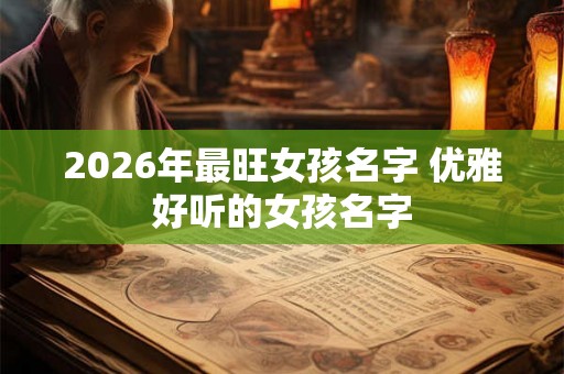 2026年最旺女孩名字 优雅好听的女孩名字