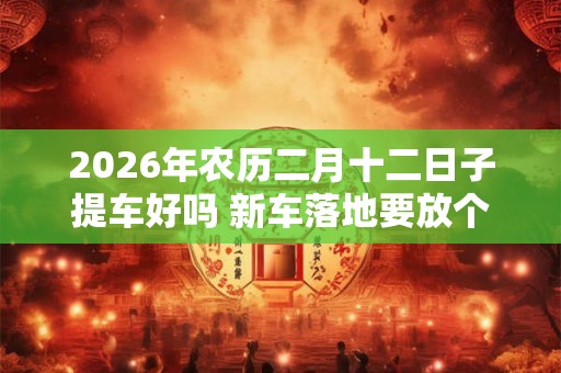 2026年农历二月十二日子提车好吗 新车落地要放个红包放在哪 2026年农历二月十二日子提车好吗 新车落地要放个红包放在哪