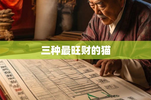 三种最旺财的猫