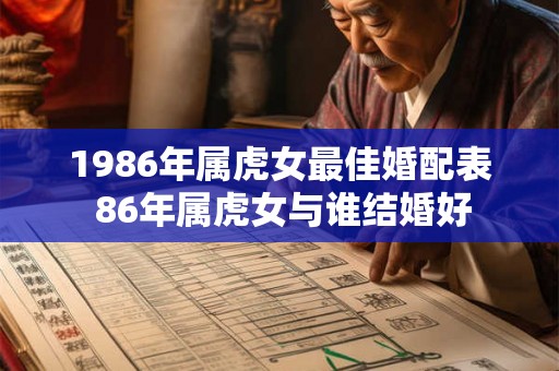 1986年属虎女最佳婚配表 86年属虎女与谁结婚好