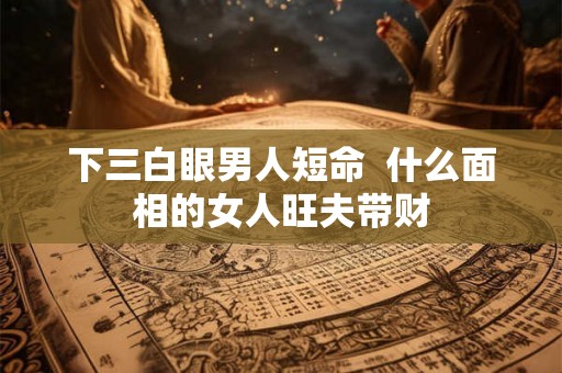 下三白眼男人短命  什么面相的女人旺夫带财