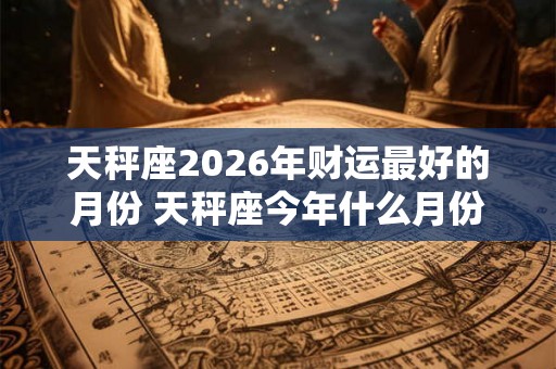 天秤座2026年财运最好的月份 天秤座今年什么月份财运最旺