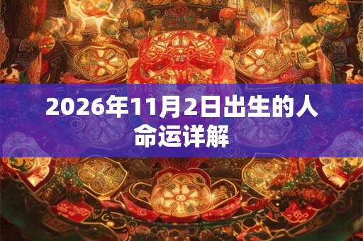 2026年11月2日出生的人命运详解