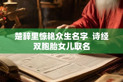 楚辞里惊艳众生名字  诗经双胞胎女儿取名