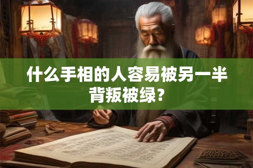 什么手相的人容易被另一半背叛被绿？