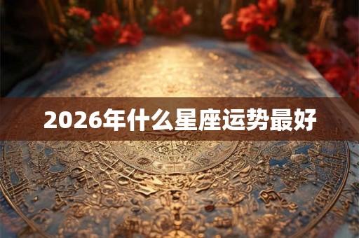 2026年什么星座运势最好