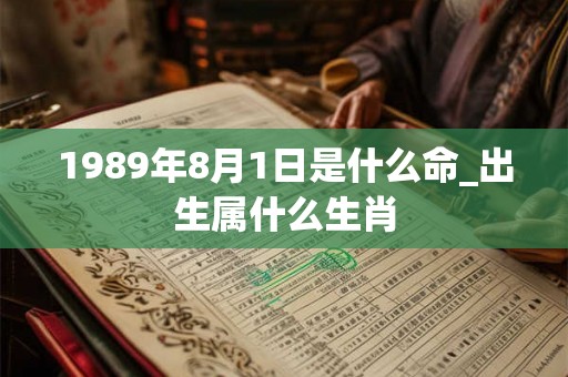 1989年8月1日是什么命_出生属什么生肖
