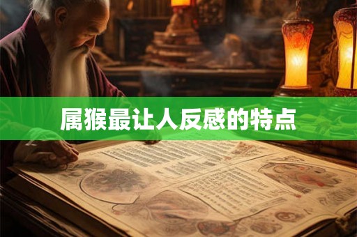 属猴最让人反感的特点