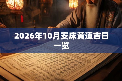2026年10月安床黄道吉日一览 2026年10月安床黄道吉日一览