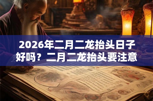 2026年二月二龙抬头日子好吗?二月二龙抬头要注意什么禁忌? 2026年二月二龙抬头日子好吗?二月二龙抬头要注意什么禁忌?