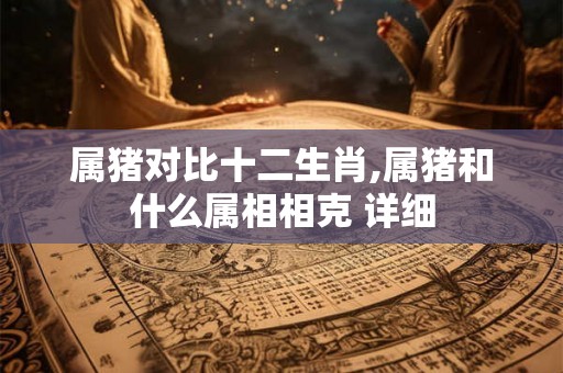 属猪对比十二生肖,属猪和什么属相相克 详细