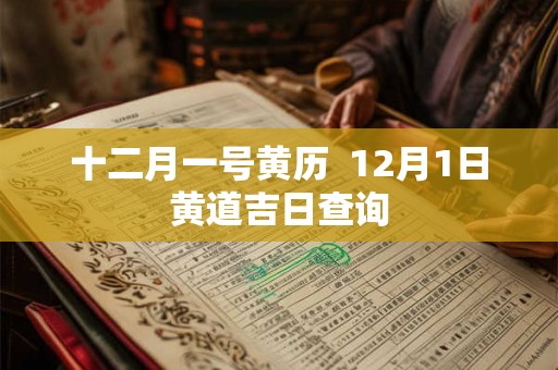 十二月一号黄历 12月1日黄道吉日查询 十二月一号黄历 12月1日黄道吉日查询
