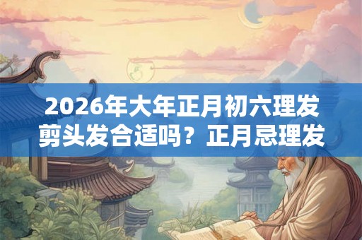 2026年大年正月初六理发剪头发合适吗？正月忌理发吗？