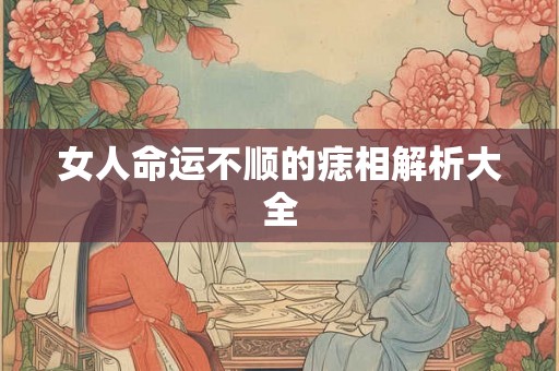 女人命运不顺的痣相解析大全