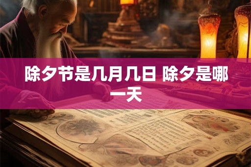 除夕节是几月几日 除夕是哪一天