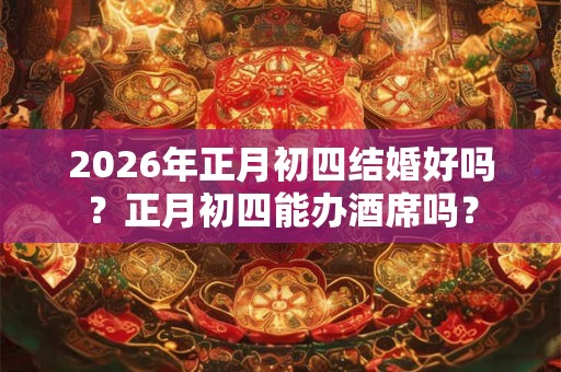 2026年正月初四结婚好吗?正月初四能办酒席吗? 2026年正月初四结婚好吗?正月初四能办酒席吗?