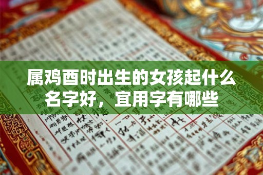 属鸡酉时出生的女孩起什么名字好,宜用字有哪些 属鸡酉时出生的女孩起什么名字好,宜用字有哪些