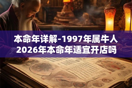 本命年详解-1997年属牛人2026年本命年适宜开店吗