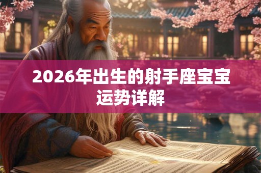 2026年出生的射手座宝宝运势详解