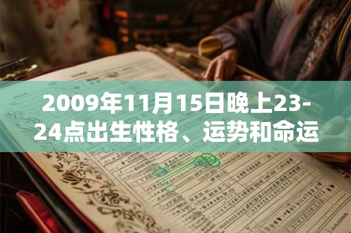 2009年11月15日晚上23-24点出生性格、运势和命运 2009年11月15日晚上23-24点出生性格、运势和命运