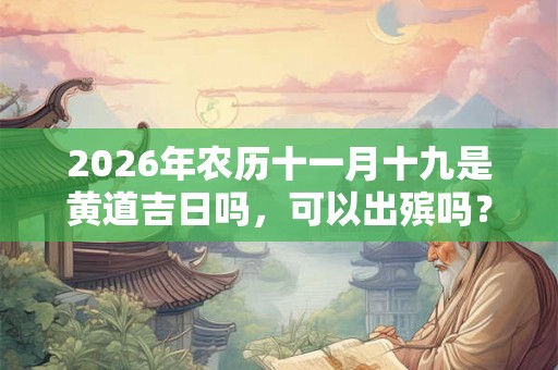 2026年农历十一月十九是黄道吉日吗,可以出殡吗? 2026年农历十一月十九是黄道吉日吗,可以出殡吗?