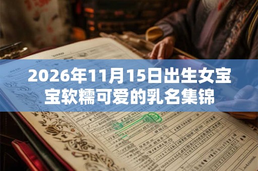 2026年11月15日出生女宝宝软糯可爱的乳名集锦