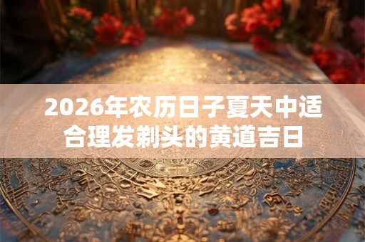 2026年农历日子夏天中适合理发剃头的黄道吉日