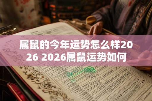 属鼠的今年运势怎么样2026 2026属鼠运势如何 属鼠的今年运势怎么样2026 2026属鼠运势如何