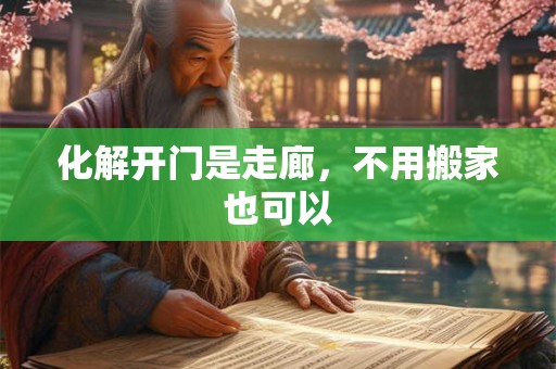 化解开门是走廊，不用搬家也可以