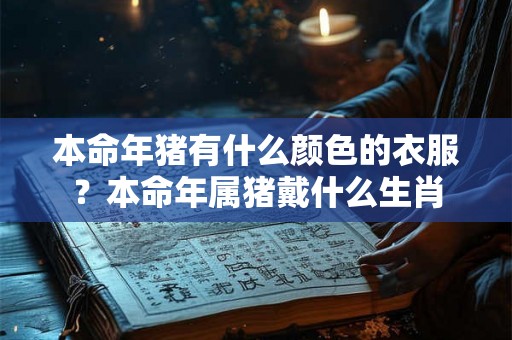 本命年猪有什么颜色的衣服？本命年属猪戴什么生肖