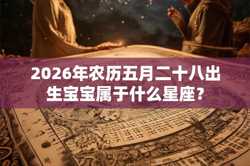 2026年农历五月二十八出生宝宝属于什么星座？