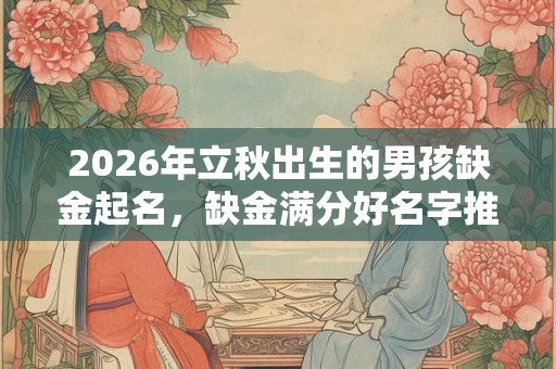2026年立秋出生的男孩缺金起名,缺金满分好名字推荐 2026年立秋出生的男孩缺金起名,缺金满分好名字推荐