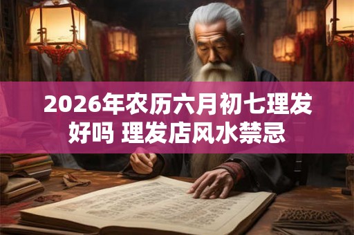 2026年农历六月初七理发好吗 理发店风水禁忌