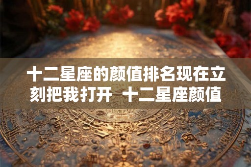 十二星座的颜值排名现在立刻把我打开  十二星座颜值排名