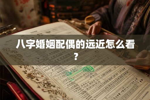 八字婚姻配偶的远近怎么看？