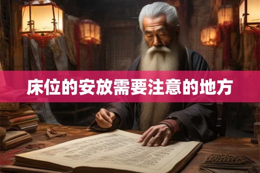 床位的安放需要注意的地方