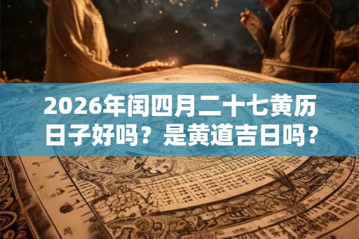 2026年闰四月二十七黄历日子好吗？是黄道吉日吗？