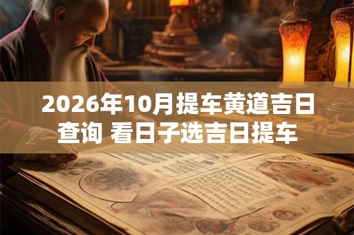2026年10月提车黄道吉日查询 看日子选吉日提车