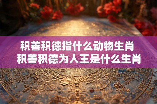 积善积德指什么动物生肖 积善积德为人王是什么生肖 积善积德指什么动物生肖 积善积德为人王是什么生肖
