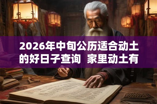 2026年中旬公历适合动土的好日子查询  家里动土有什么讲究