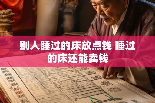 别人睡过的床放点钱 睡过的床还能卖钱 别人睡过的床放点钱 睡过的床还能卖钱