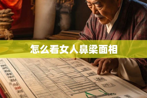 怎么看女人鼻梁面相 怎么看女人鼻梁面相