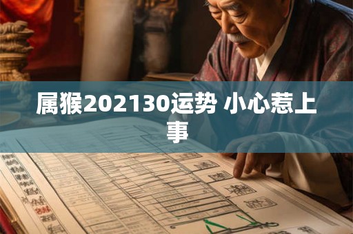 属猴202130运势 小心惹上事 属猴202130运势 小心惹上事