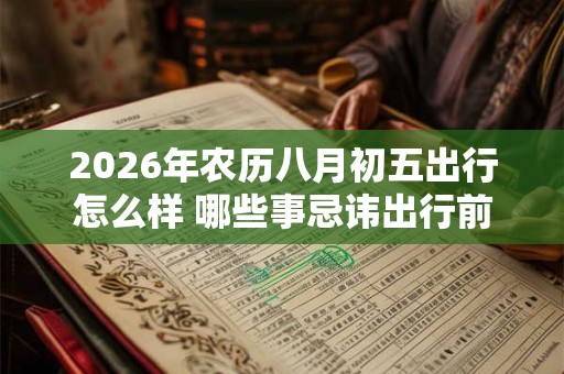 2026年农历八月初五出行怎么样 哪些事忌讳出行前做