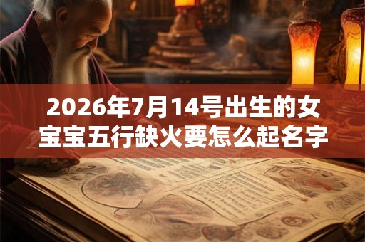 2026年7月14号出生的女宝宝五行缺火要怎么起名字