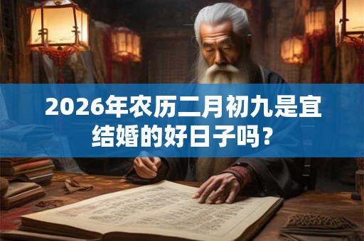 2026年农历二月初九是宜结婚的好日子吗? 2026年农历二月初九是宜结婚的好日子吗?