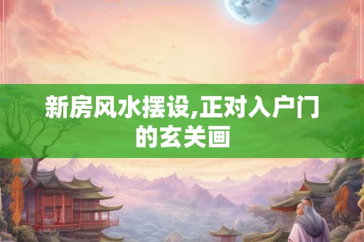 新房风水摆设,正对入户门的玄关画 新房风水摆设,正对入户门的玄关画