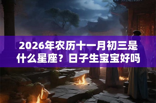 2026年农历十一月初三是什么星座？日子生宝宝好吗？